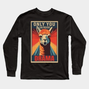 Only You Can Prevent Drama Graphic Long Sleeve T-Shirt